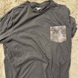 Old Navy Dark Gray Pocket Tee